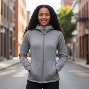 The North Face Fleece Hoody Size Small/Petite 90% Polyester 10% Elastin